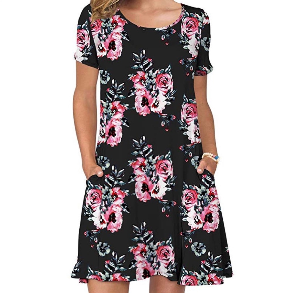 KORSIS Women’s Swing Dress Pockets Medium